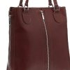 Bőr táska klasszikus Genuine Leather barna J6088
